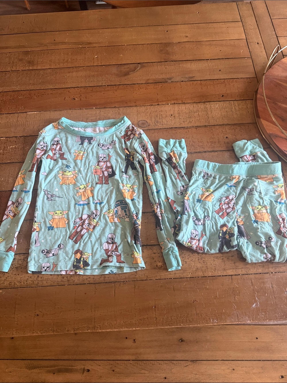 Little sleepies Star Wars Themed Kids Pajama Set - Mint Green
